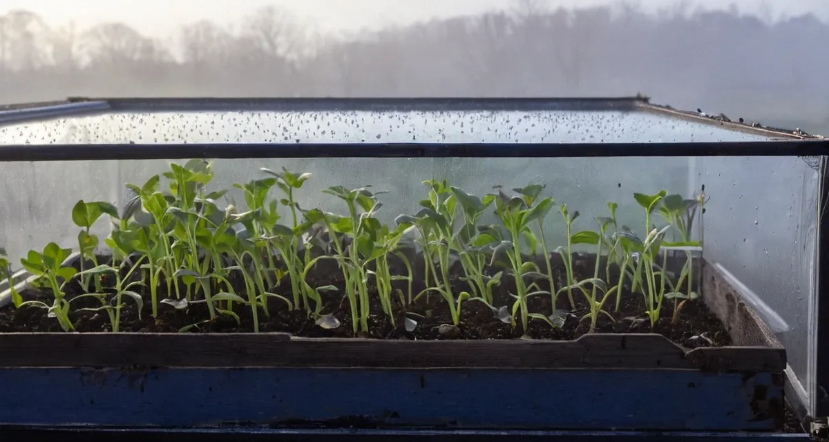 Selbst gebautes Frühbeet im Garten – Holzrahmen mit Folie oder Glasscheibe
