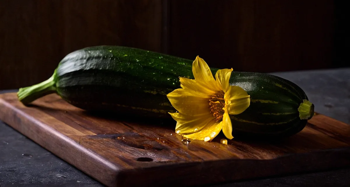 Zucchini im Garten – frische Früchte direkt am Strauch